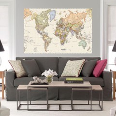 150x100cm Retro World Map Large Wall Poster Prints Office Home Art Decor
