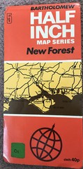 New Forest Bartholomew 1971 Half Inch Cloth Map Series, No:5,
