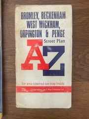 Vintage Kent Maps & Street Plans Job Lot Sevenoaks Bromley A-Z BMC Atlas 1950s +