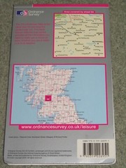 OS Ordnance Survey Landranger Map Sheet 64 Glasgow, Motherwell & Airdrie – 2005