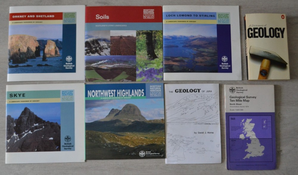 British Geological Survey Scotland Scottish Natural Heritage Books Map Skye Jura