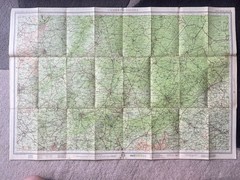 Bartholomew’s Map Cambridge Vintage 40s 1946 Paper Half Inch ½” Free Post UK
