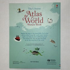 Usborne The Usborne Atlas of the World Picture Book Illustrated English 2017