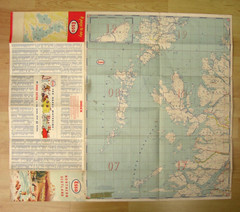 Original Vintage Esso Road Maps Southern & Northern Scotland/ Ireland & Quebec