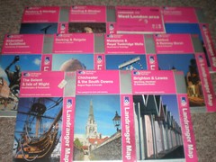 SUSSEX KENT SURREY HAMPSHIRE LANDRANGER OS ORDNANCE SURVEY MAPS JOB LOT BUNDLE