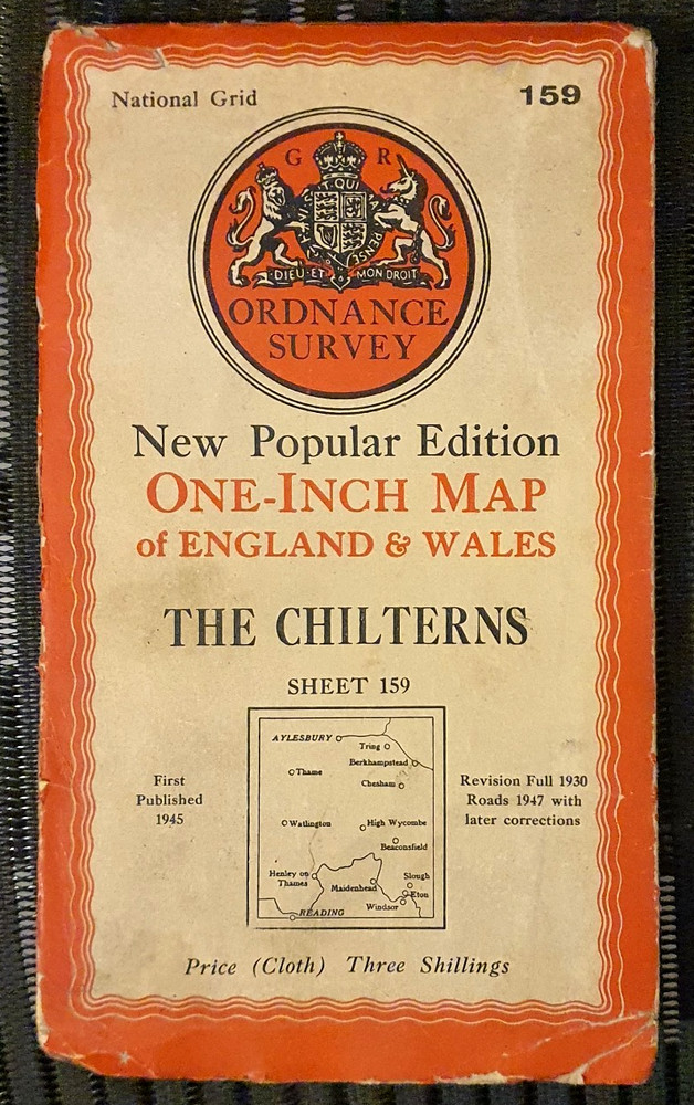 Ordnance Survey One-Inch Map of England & Wales, Sheet 159, The Chilterns