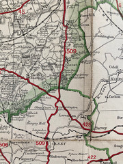 Northampton – Ever Ready Bacon’s County Map On Cloth