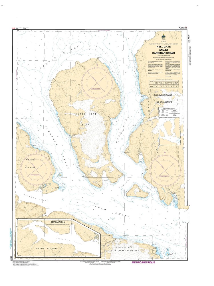 Hell Gate and/et Cardigan Strait | CHS Chart 7930 (47 x 33)