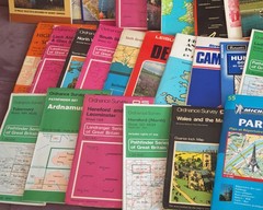 Vintage UK Maps Joblot