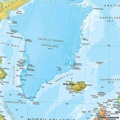 Accurate World Map Poster Educational Wall Art Print Geography Country Capital