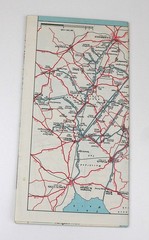 SHELL Service Waterway Map for Motor Boats Norfolk Broads 1963 Rivers Canals