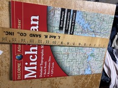 MICHIGAN Delorme Atlas & Gazetteer Map Book Topo Back Roads GPS Recreation