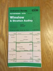 1989 Ordnance Survey Pathfinder Map 1070 SP 62/72 Winslow And Stratton Audley