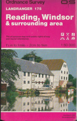 Ordnance Survey 1:50,000 Map Landranger Sheet 175 Reading, Windsor & Surrounding