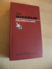 1991 MICHELIN GUIDE RED BOOK deutschland germany 1990s old vintage road maps