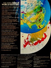 The Times Atlas of World History Revised Edition Illustrated Hardcover 1984