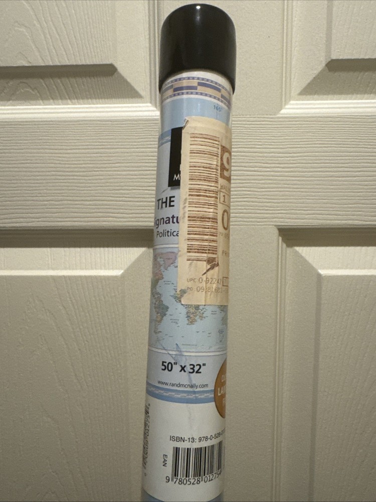 Rand McNally Signature Ed Political World Wall Map Laminated 50″ X 32″ NEW