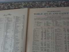 Vintage 1953 World Atlas Hammond’s New Supreme Edition Book