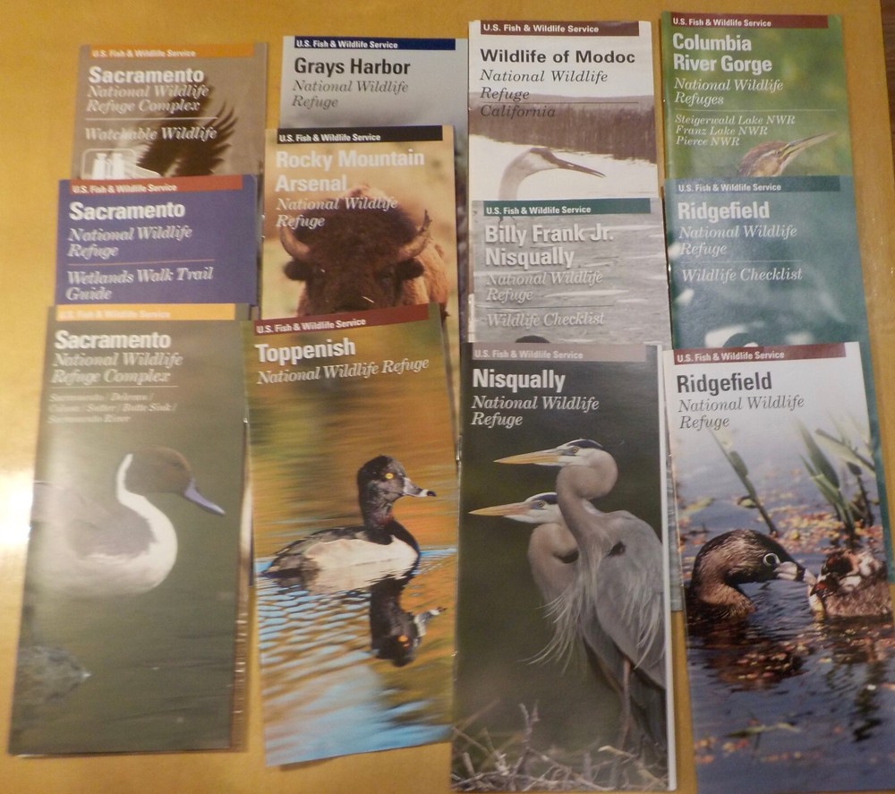 12 diff National Wildlife Refuge Maps & Guides – NWR Bird Animal Watching