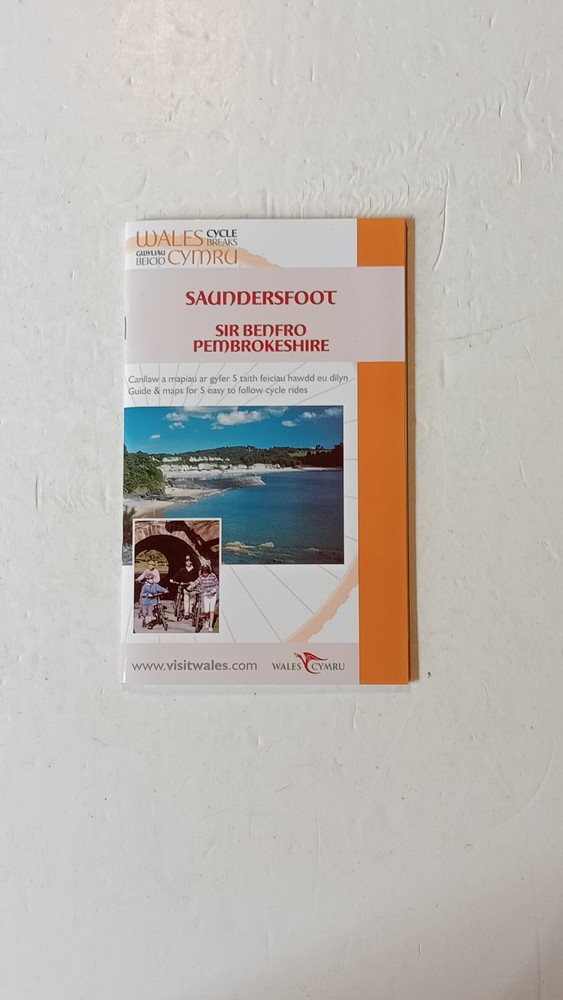 Wales Cycle Breaks Saundersfoot Pembrokeshire New map English / Welsh