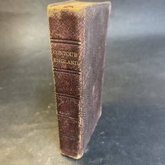 Antique The contour road book of England : Harry R G Inglis 1902 Leather Bound
