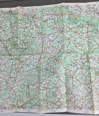 Michelin Road Map, No 4 Mons/Bergen Luxemburg 1964 1:200 000