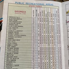 MAP OF GEORGIA. Including Atlanta Augusta Savannah
