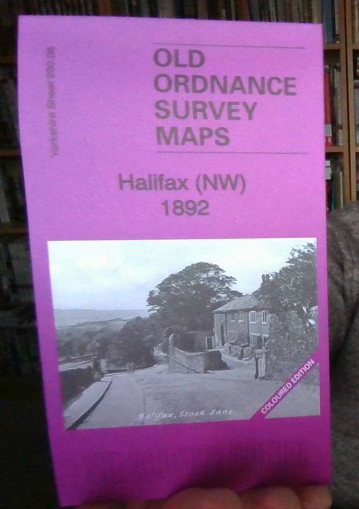 MAP OF HALIFAX (NW) 1892 COLOURED ED YORKSHIRE SHEET 230.08 NEW 9781847846884