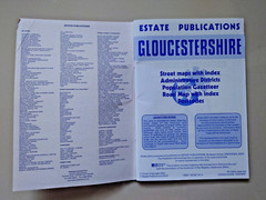 Gloucestershire Town Centre Maps & Index Estate Publications 4th Edition 2002