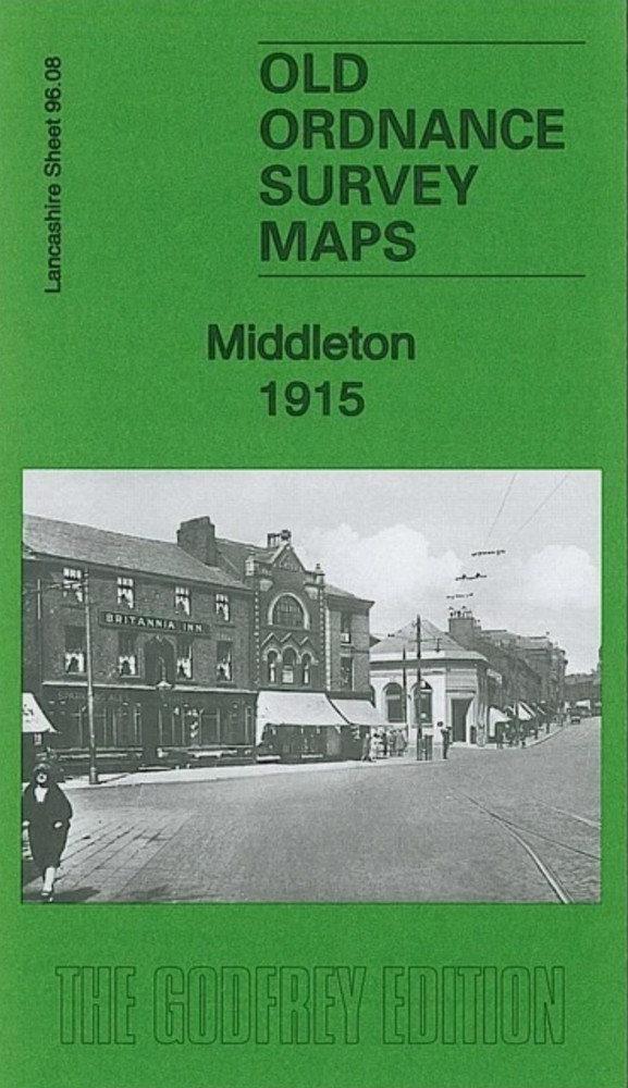 MAP OF Middleton 1915 Lancashire Sheet 96.08 NEW 9781847845344