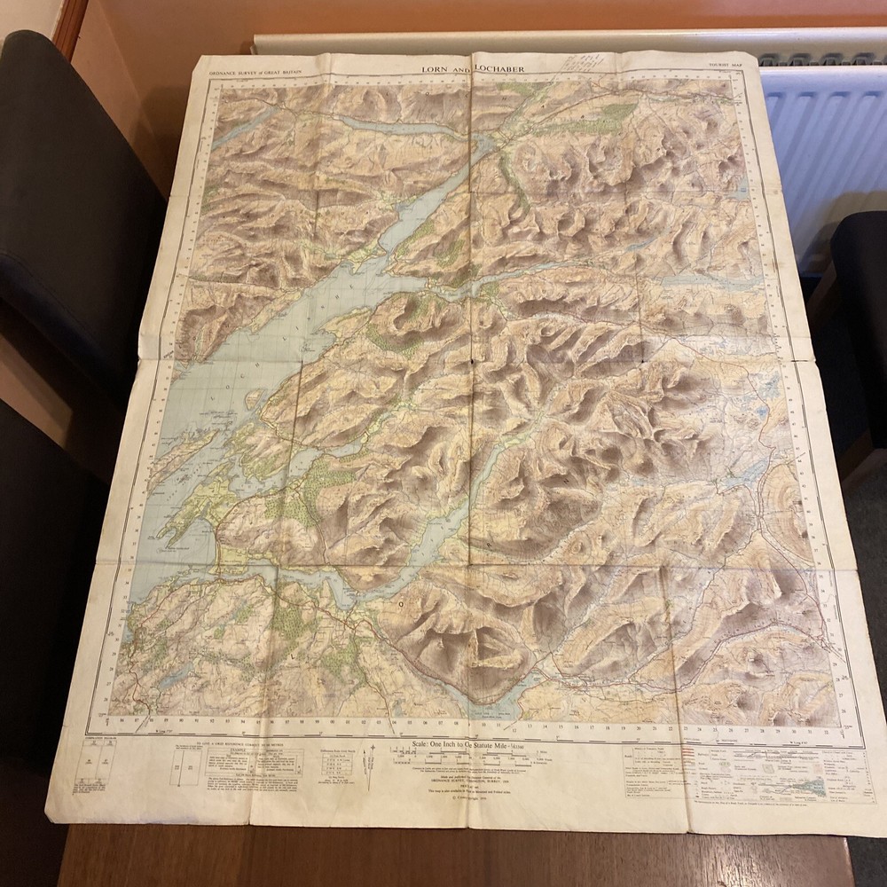 Lorn And Lochaber Map – Ordnance Survey – 1959