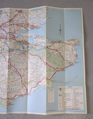 1978 Shell Road Map No2 Southern & Eastern England, Shell Petrol Oil Fuels