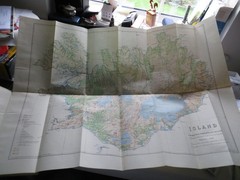 Iceland Touring Map VINTAGE 1943