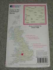 OS Ordnance Survey Landranger Map Sheet 150 Worcester & The Malverns – 1997