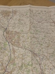 Ordnance Survey Luton & Hertford Map Sheet 166 1974 OS First Series 1:50,000