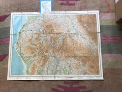 3 Vintage Bartholomew’s Maps: Exmoor, Cumberland, N. Shropshire