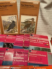 x33 Ordinance Survey Maps – Various Locations – Job Lot – See Photos.