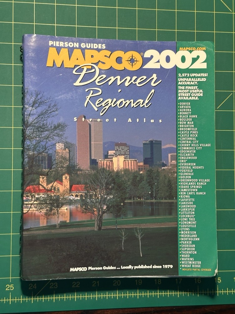 Pierson Guides Mapsco 2002 Denver Regional Street Atlas