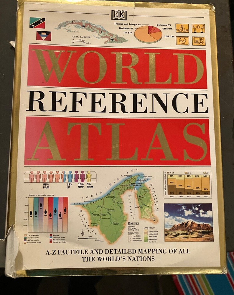 DK World Reference Atlas Revised by Dorling Kindersley DK Publishing : HCDJ Book
