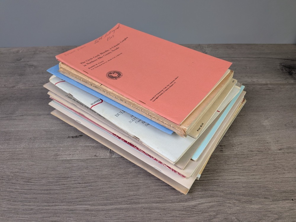 27 Geology Books Lot MAPS INCLUDED USGS Professional Papers Volcanology Ash-Flow