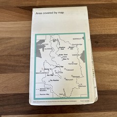 PEAK DISTRICT – ORDNANCE SURVEY TOURIST MAP 1963 Buxton Kinder Bakewell