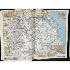 Rand McNally Road Atlas Millennium Edition 1999 Biaxin Pharma Bulldog Promo USA