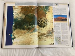 Satellite World Atlas – Barnes and Noble. Blue canvas hardcover.