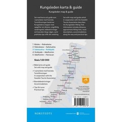 Sweden Saltoluokta – Kvikkjokk. Kungsleden hiking trail map & guide – part 3