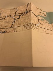 Vintage 1965 Map Stanford’s Inland Cruising England (8 Miles – 1 inch)
