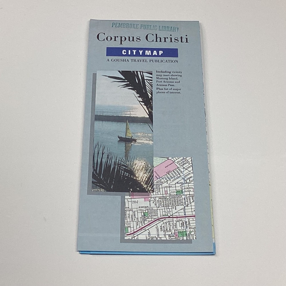 H.M. Gousha Corpus Christi City Map Folded Street Map