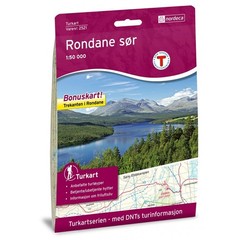 Norway Rondane South Nordeca map 2521 walking hiking ski-trail 1:50K