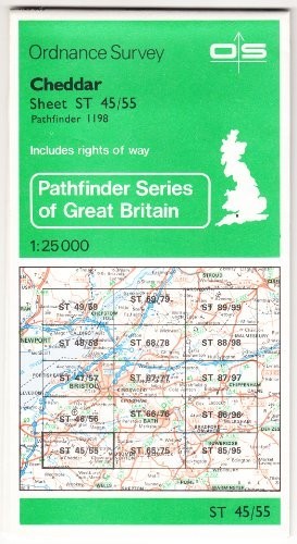 Cheddar (Sheet 1198 (ST45/55)) (Pathfind… by Ordnance Survey Sheet map, folded
