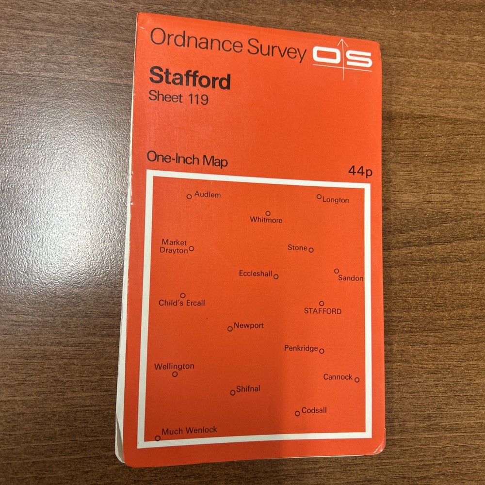 STAFFORD Ordnance Survey Map 1963 Sheet 119 Seventh Series market Drayton