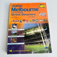 2006 Melbourne Street Directory UBD – Official AFL Edition 41st